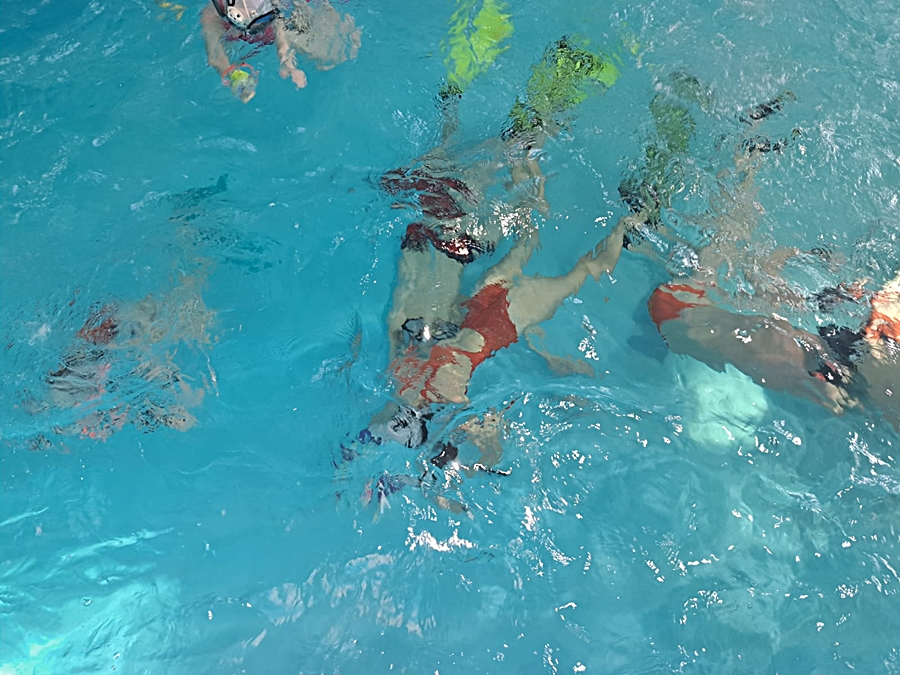 Hokej pod wodą Walenie Siemianowice Śląskie Trening 7 I 2023